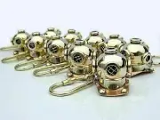Lot of 25 PCs Diving Helmet Key Chain Solid Brass Polish Mini Key Ring Gift Item