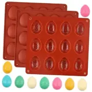 Easter Silicone Chocolate Molds, 3 Packs Egg Shaped Candy Mold Non Easter Egg