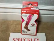 MCDAVID 6577RF REFLECTIVE COMPRESSION CALF SLEEVES, SMALL, BRIGHT PINK, NWT