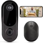 Doorbell Camera Wireless Wifi Video Doorbell with Chime, Two-Way Audio, HD Secur