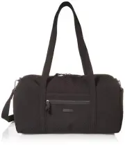 Vera Bradley Women's Microfiber Medium Travel Duffle Bag Classic Black One Size