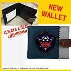 Legend of zelda WALLET Tears of the Kingdom TOTK Bifold BLUE SHEILD CREST gift