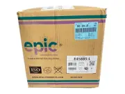 (50/Cs) EPIC White Protective Lab Cleanroom Coat Jacket Size L Knee Length