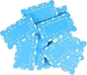 Hohopeti 10pcs Poker Chips Mini Deck of Cards Game Chips European Style Chips Poker Mini Chips Games Playing Mahjong Currency Chips Playing Chip Sorting Bingo Chips Blue Iron Sheets