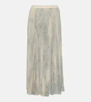 [Balenciaga] Balenciaga Printed pleated midi skirt AU 14 multicoloured