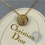 BRAND楓月 CHRISTIAN DIOR 迪奧 圓墜水鑽項鍊 配飾 配件 飾品 時尚配件 首飾