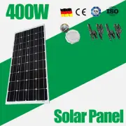 12V 400W Solar Panel Kit Mono Home Fixed Caravan Camping Power Battery Charging