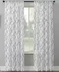 No. 918 Abstract Geometric Curtain Panel Embroidery Light Filtering Rod Pocket