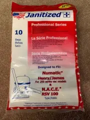 N.A.C.E. & Numatic BackPack Micron Filter RSV 130 Henry James Hetty 200 225 252