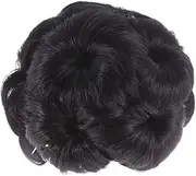 WOFASHPURET 1pc Synthetic Hair Updo Clip Flower Design Jaw Clip for Women Natural Black Hair Bun Fixator