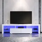 ELEGANT TV Cabinet Entertainment Unit Stand High RGB LED High Gloss 180cm