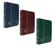 [Lighthouse] A4 Stockbook with Crocodile Cover & 64 White Pages - Blue