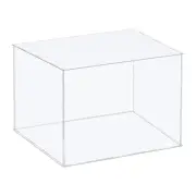 Acrylic Display Case Plastic Box Cube Storage Box Clear 36x36x26cm