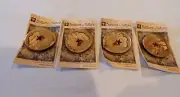 4 Hand Crafted Wooden Spalted Maple Buttons