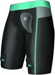 [Shock Doctor] Girl's Compression Hockey Short w/Pelvic Protector Black
