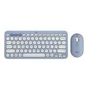 Logitech K380S Pebble 2 Combo Wireless Keyboard & Mouse (Blue)