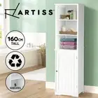 Artiss Bathroom Cabinet Storage 160cm White Tallboy Toilet Laundry Cupboard