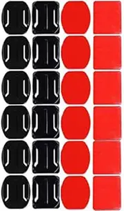 12Pcs Helmet Accessories Flat Curved Adhesive Mount for Gopro Hero 2 3 3+4 5 6