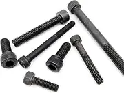 10/50pcs M2 M2.5 M3 M4 M5 M6 M8 Black Grade 12.9 Steel DIN912 Hexagon Hex Socket Cap Head Bolt Screw Length=5-150mm (Color : 55mm_M6 10pcs)