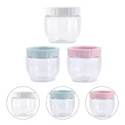 3 Pcs Organizers Clear Storage Bins Transparent Airtight Jar Jars Crate