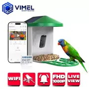 Birds Camera WIFI Bird Feeder Wireless Outdoor 64GB Solar Smartphone Live Stream