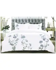 Mlange Home Hydrangea Embroidered Duvet Set