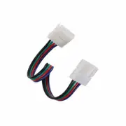 20X LED Strip Lights Double Connector Soldering Free 3528 5050 RGB 4 Wire 10mm