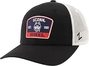 ZHATS Standard NCAA Officially Licensed Snapback Hat Big Rig Patch Black White Switchback