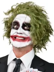 The Joker Green Wig Batman The Dark Knight Fancy Dress Costume