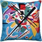 Kandinsky Modern Pillow Cover - Blue Painting | Abstract Throw Pillows | Mode...