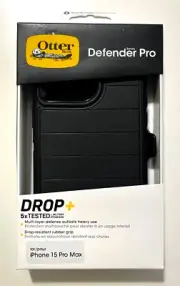 OtterBox Defender Series Pro Case w/ Holster, iPhone 15 PRO MAX, Black Authentic