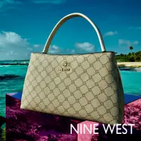 在飛比找momo購物網優惠-【NINE WEST】ZOIE 手提托特包-LOGO紋(13