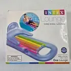 Intex King Kool Lounge Inflatable Swimming Pool Lounger Raft Headrest Cup Holder