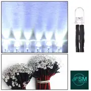 20pcs Prewired 5mm WHITE LED DC 5-12V 20mA 5mm Clear Round Light Emitting Diode