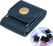 Card Holder, Portable Storage Bag Card Case, 3 Card Slots Pouch, Travel Case Storage Organizer, Protective PU Leather, Guitar Pick