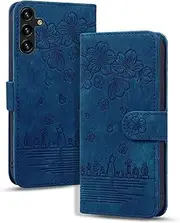 YBFJCE Wallet Case for Samsung Galaxy A14 5G,Magnetic Folio PU Leather Case Wallet Flip Cover with Card Holder,Protective Phone Cover for Samsung Galaxy A14 5G,Royal Blue