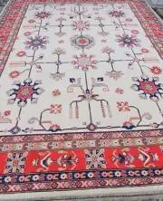 Large Oriental Pakistan Chobi Hand made Knotted Wool Rug Carpet Floor 260x360