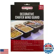 Chafer Wind Guard Dish Stand Cover, Decorative Food Warmer Screen for Indoor