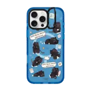 iPhone 16 Pro Max Impact Ring Stand Case MagSafe Compatible Very busy doing nothing pattern case by Moonaries illo