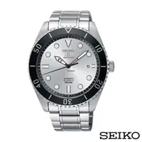 在飛比找ETMall東森購物網優惠-SEIKO精工 粗曠野性精工5號自動上鍊男腕錶-銀x43mm