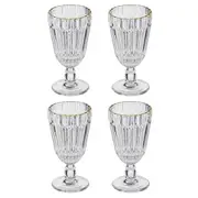 4PK Amara 250ml Wine Glass Drinking Water/Juice Stemware Cup Glassware Set Clear