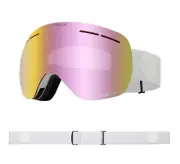 Adult DRAGON X1S Snow Goggles - Whiteout / LumaLens Pink Ion