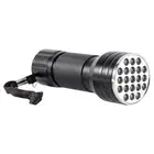 High Quality UV 21 LED Flashlight Torch Aluminium Violet Backlight Detect IP