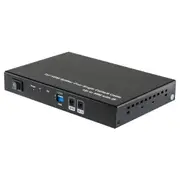 Pro2 4-Way HDMI Over Single CAT5/6 Splitter Transmitter Port Hub Box Black