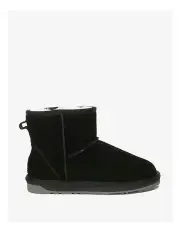 [EVERAU] Mini Classic Suede Boots in Black