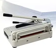 Professional Guillotine Trimmer, Heavy Duty Manual Stack Paper Trimmer Stack Cutter, Paper Trimmer Cutting Tool, with Scale Mark and Adjustable Positioning Stop, for Office, School, Printing Shop