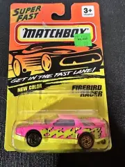 Matchbox SuperFast Pontiac Firebird Racer Pink & Yellow #48 Diecast 1994 Vintage