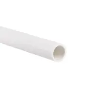 PVC Rigid Pipe High Impact Round Pipe 16mm x 20mm / 0.35m / White