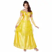 Classic Beauty And The Beast Princess Belle Fairytale Book Week Women Costume