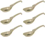 HSSP- MGNHK6, Melamine Soba, Rice Spoons, Chinese Won Ton Soup Spoons, Asian Sou